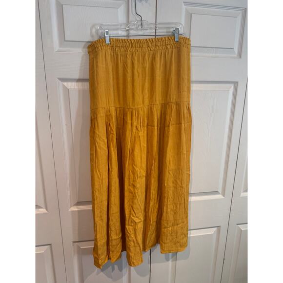 NEW Anthropologie Button Front Maxi Skirt Cottagecore Boho Festival - Picture 7 of 10